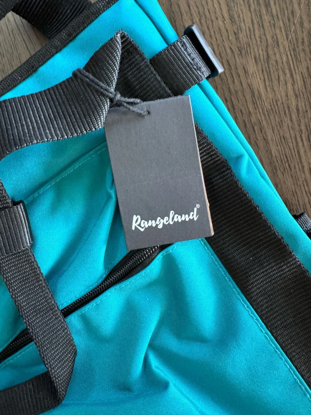 NWT Rangeland Multi-Pocket Backpack Tote with Black Straps